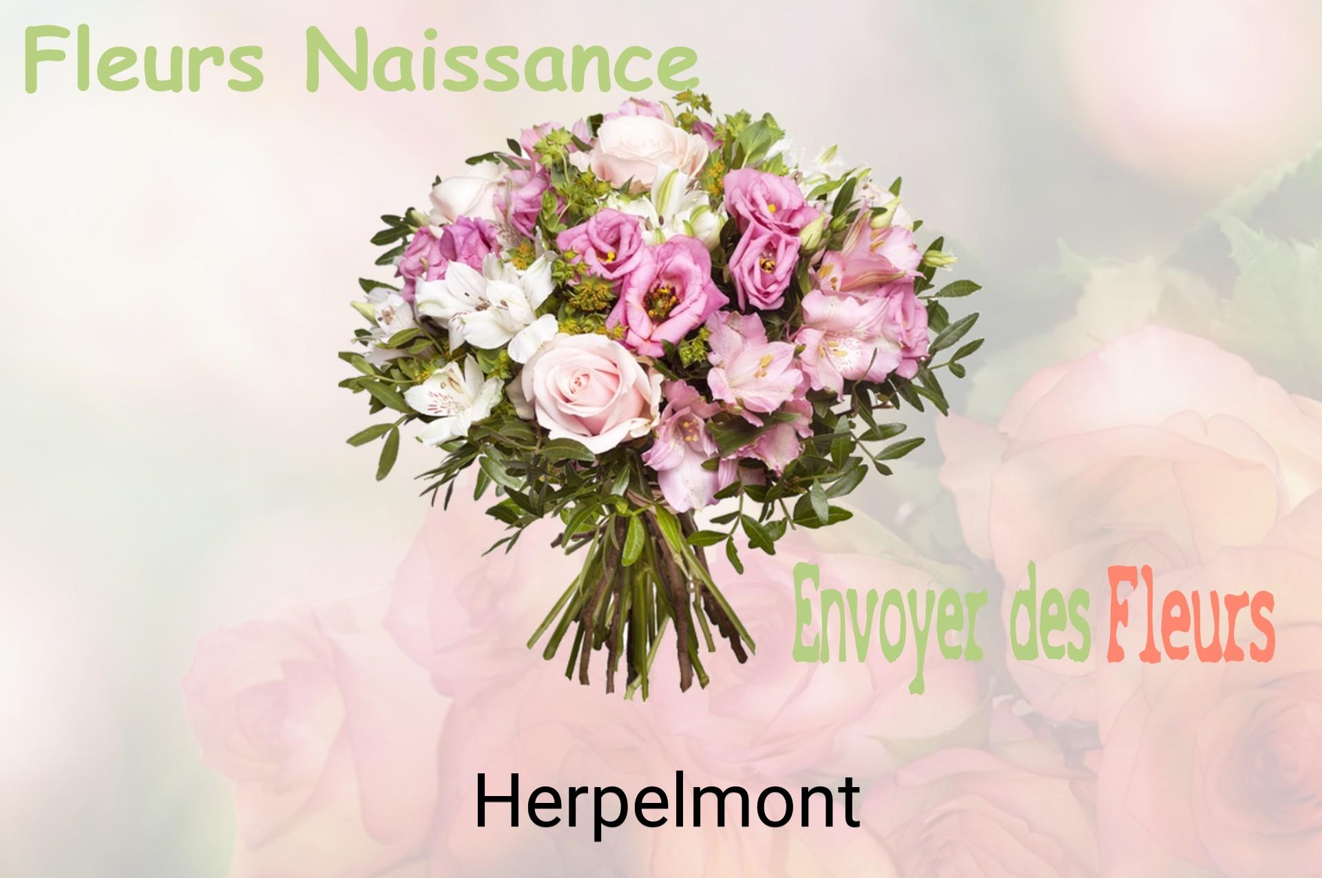 Bouquet de fleurs de naissance livré à Herpelmont
