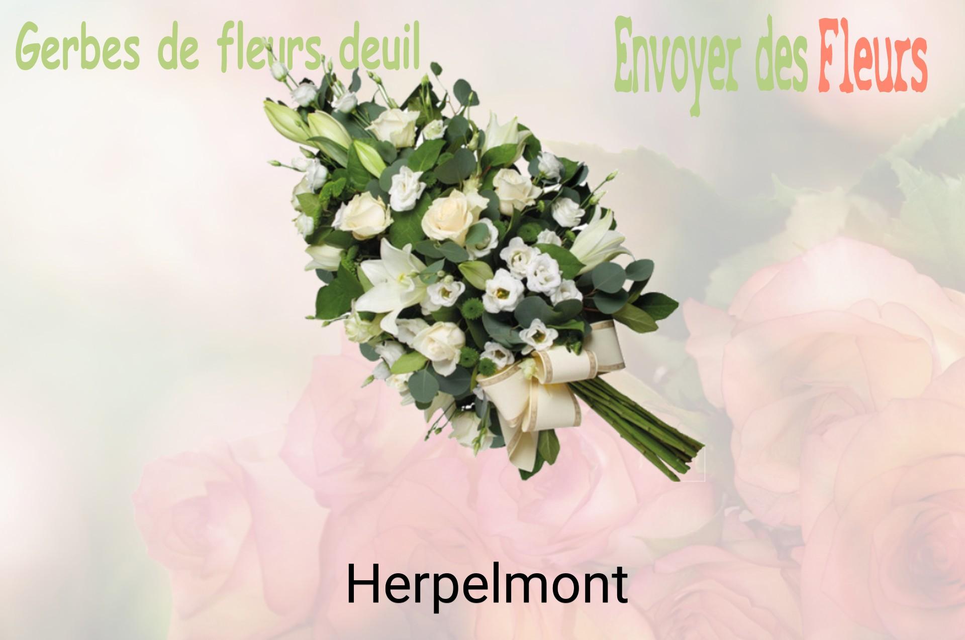Gerbe de fleurs de deuil livrée à Herpelmont